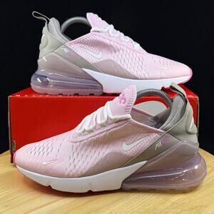 NIKE AIR MAX 270 'PINK FOAM COLLEGE GREY PLATINUM VIOL IB4435-663 Size 7y/ 8.5 W